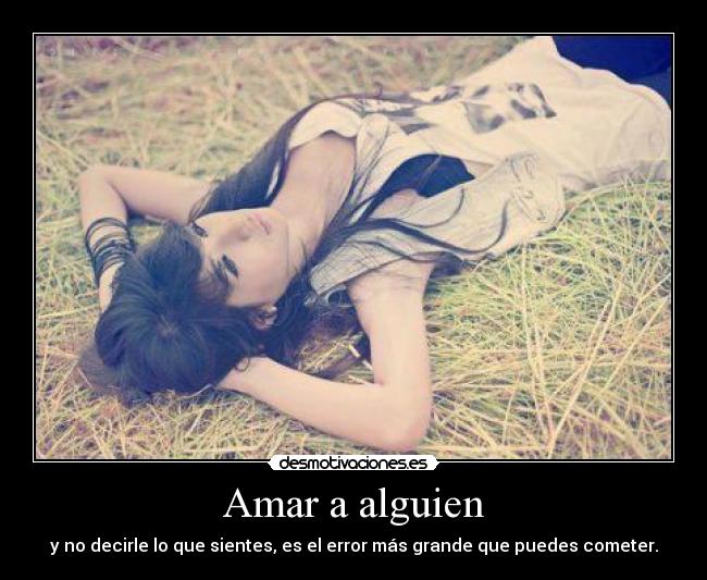 Amar a alguien -
