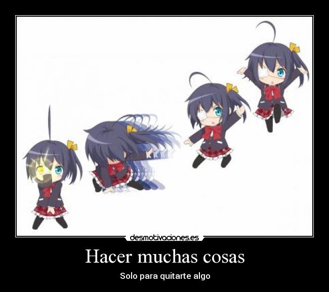 Hacer muchas cosas -