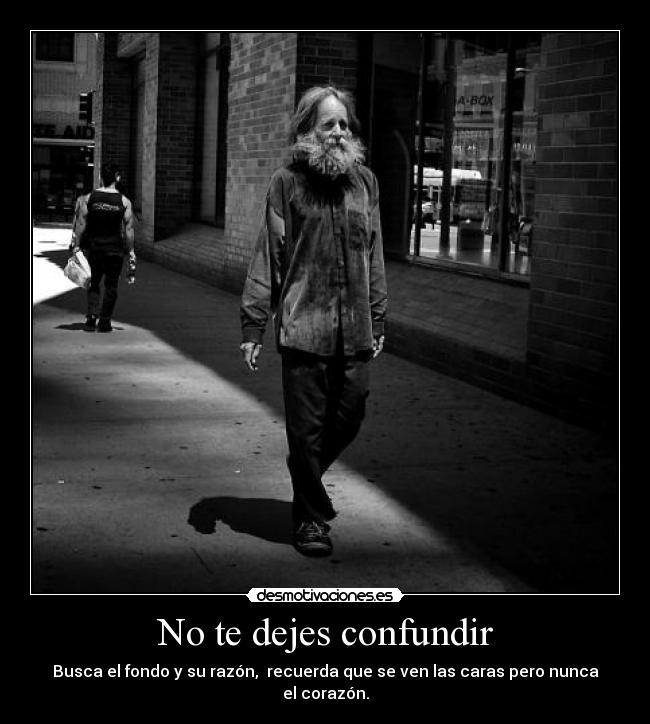 No te dejes confundir - 