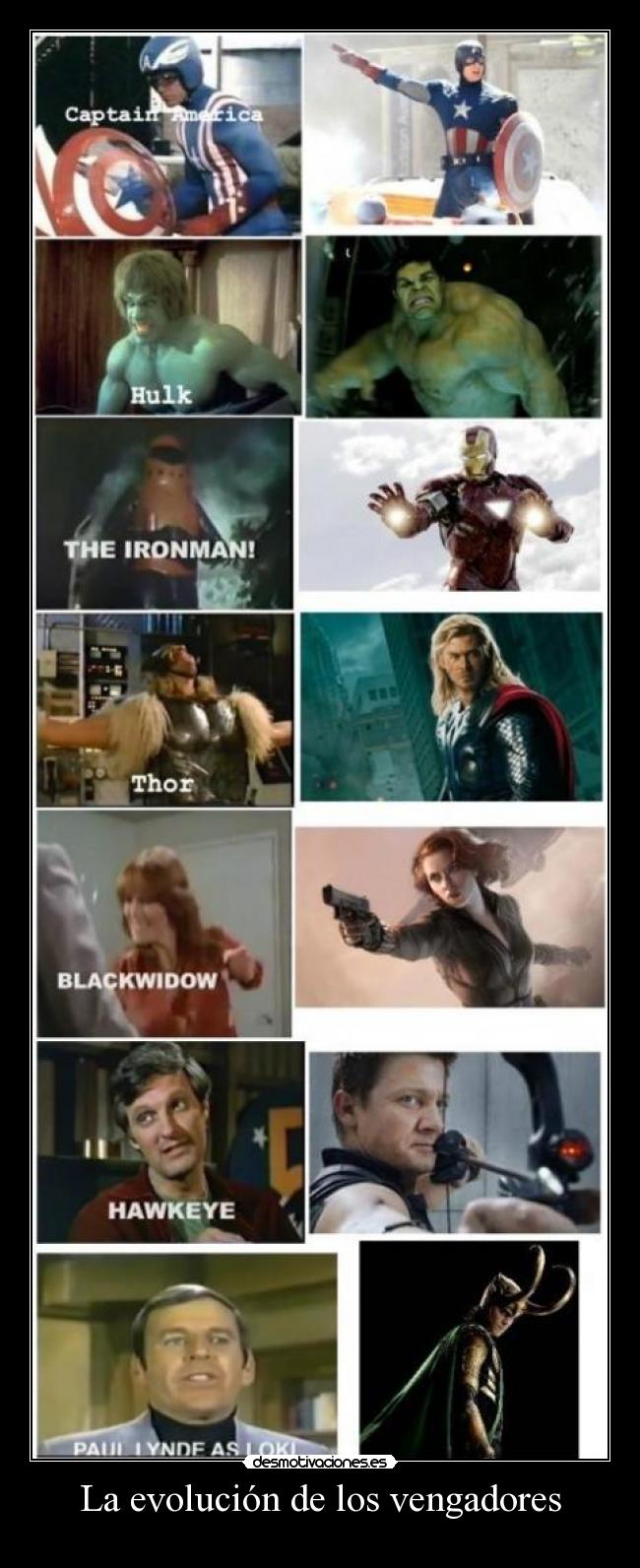 La evolución de los vengadores -