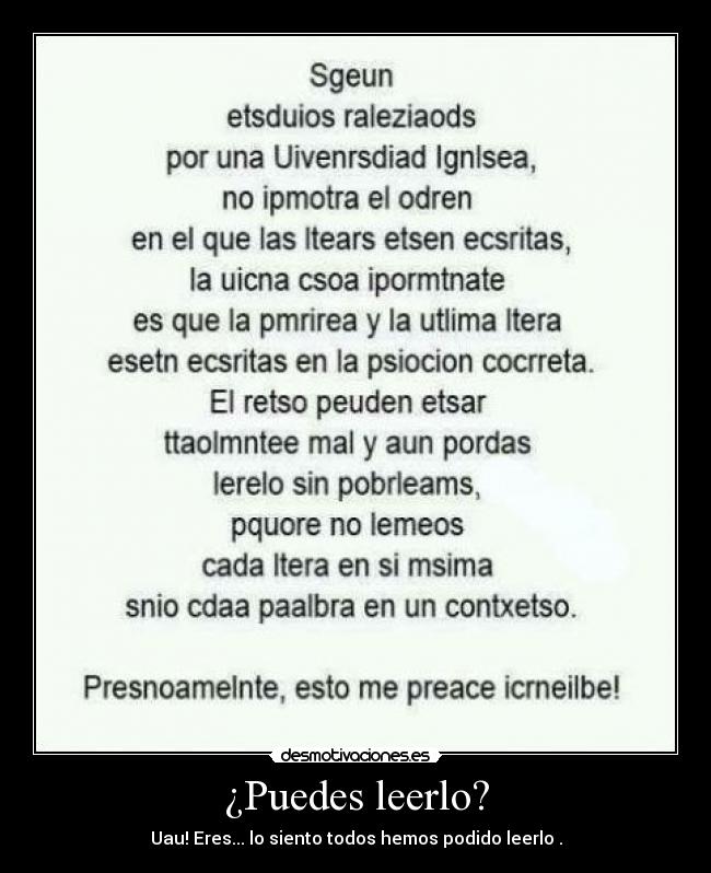 ¿Puedes leerlo? - 