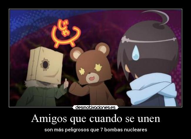 carteles amigos harukaze nigatsu acchi kocchi pedobear hombre encapuchado unen para asustar ninos desmotivaciones