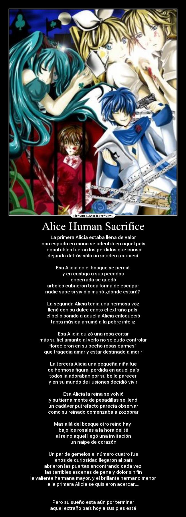 Alice Human Sacrifice -