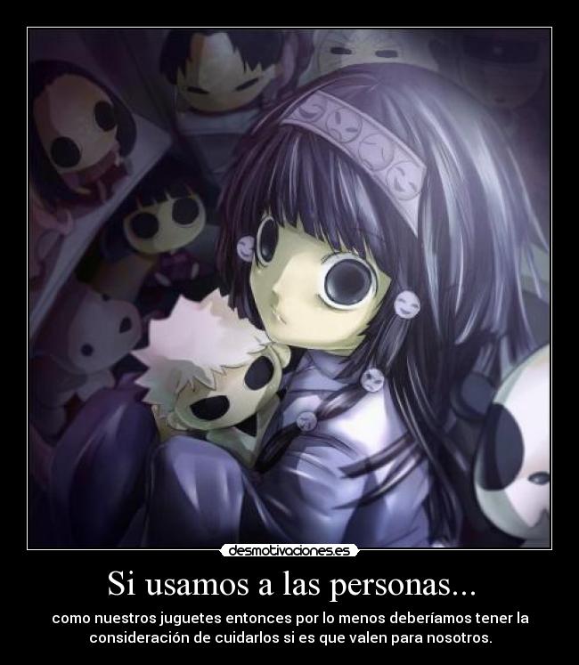 Si usamos a las personas... -