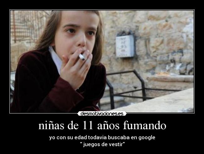 niñas de 11 años fumando -