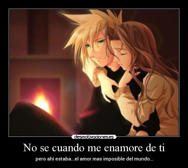 No se cuando me enamore de ti -