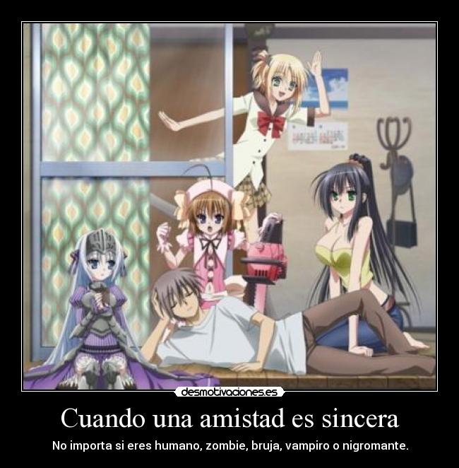 Cuando una amistad es sincera - No importa si eres humano, zombie, bruja, vampiro o nigromante.