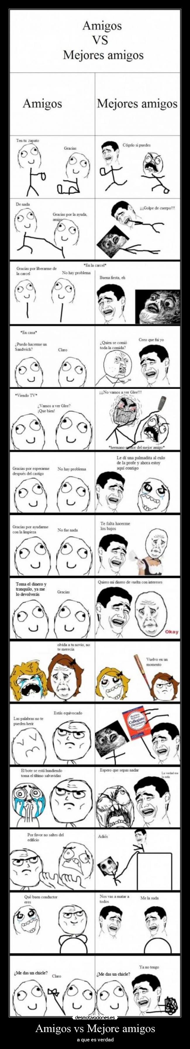 carteles amigos amigos amigo amistad comprovar love memes desmotivaciones