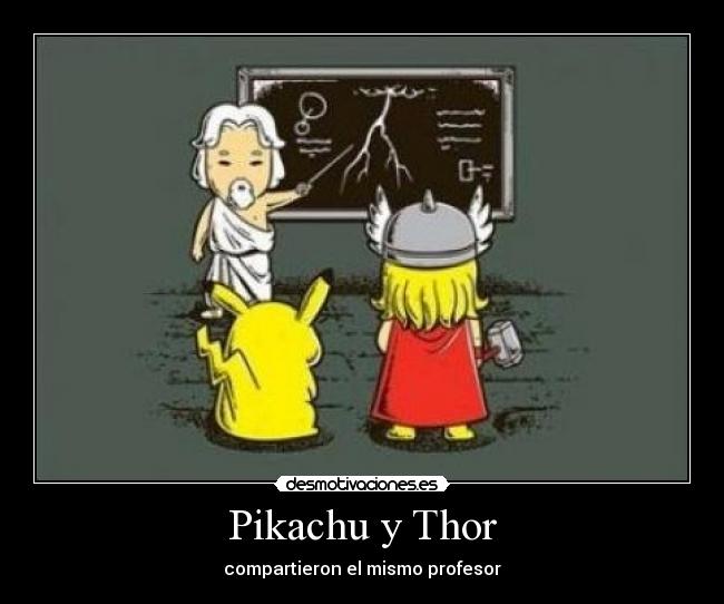 Pikachu y Thor - 