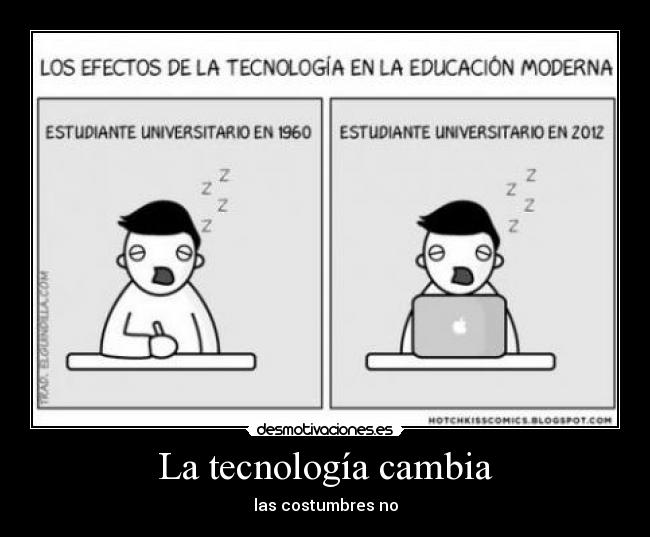 La tecnología cambia -
