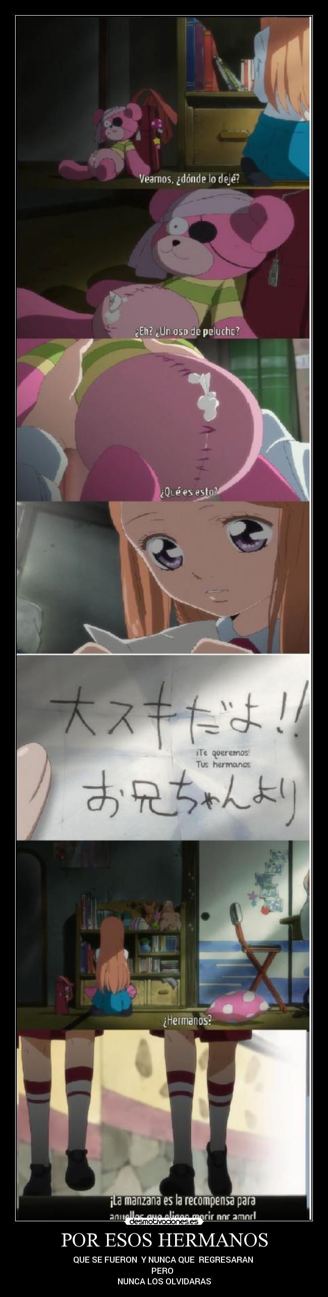 carteles anime hermanos mawaru penguindrum desmotivaciones