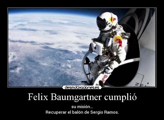 Felix Baumgartner cumplió - 