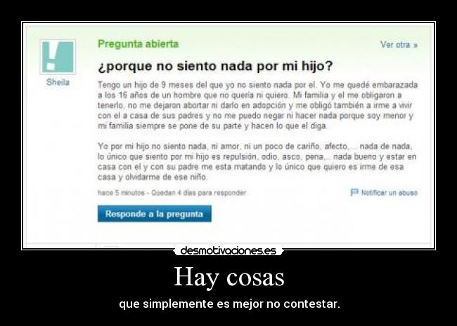 Hay cosas -