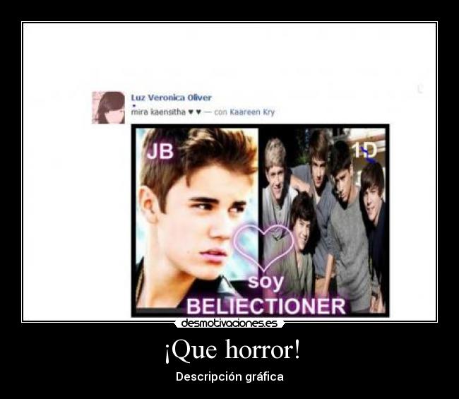 ¡Que horror! - Descripción gráfica