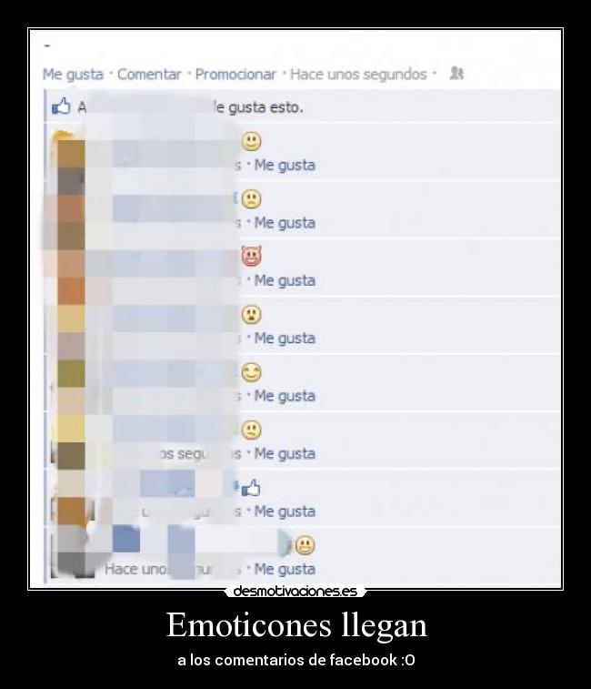 Emoticones llegan - a los comentarios de facebook :O