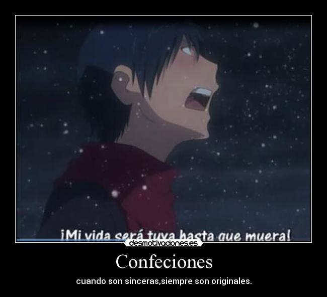 Confeciones - cuando son sinceras,siempre son originales.