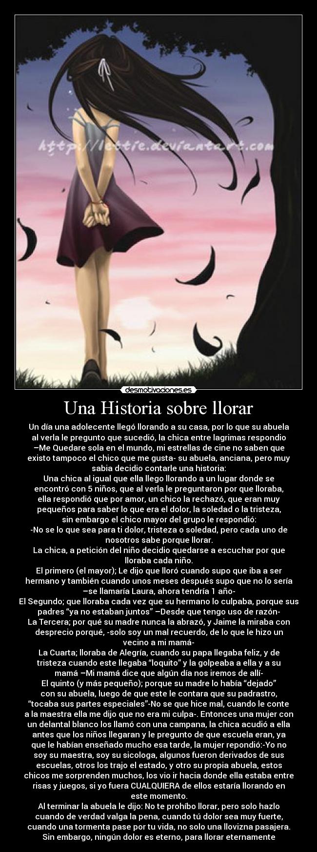 Una Historia sobre llorar - 