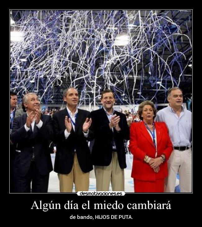 Algún día el miedo cambiará -