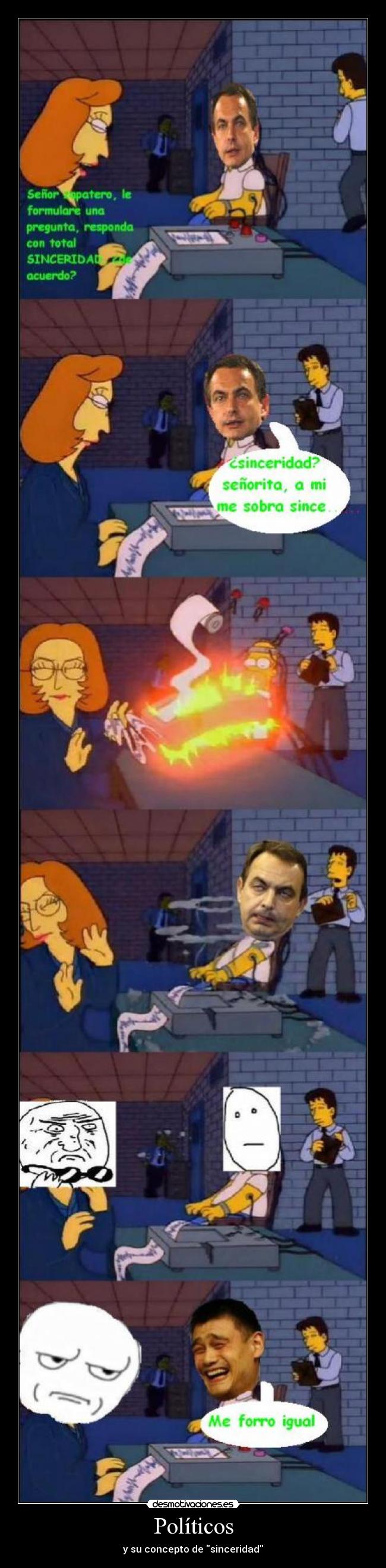 Políticos - y su concepto de sinceridad