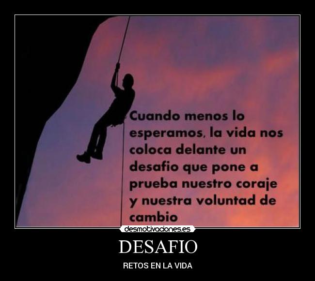 carteles desafio desmotivaciones