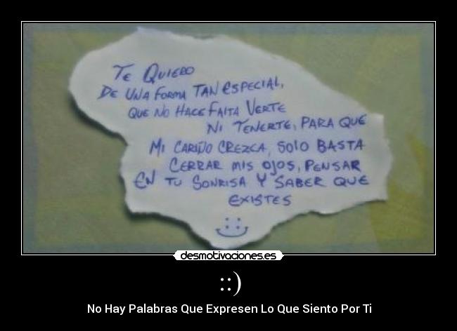 ::) - No Hay Palabras Que Expresen Lo Que Siento Por Ti