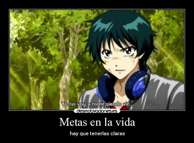 Metas en la vida -