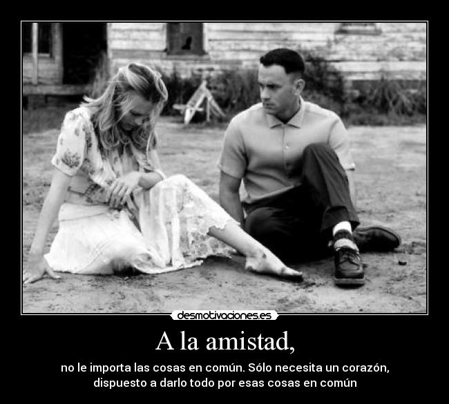 A la amistad, - 