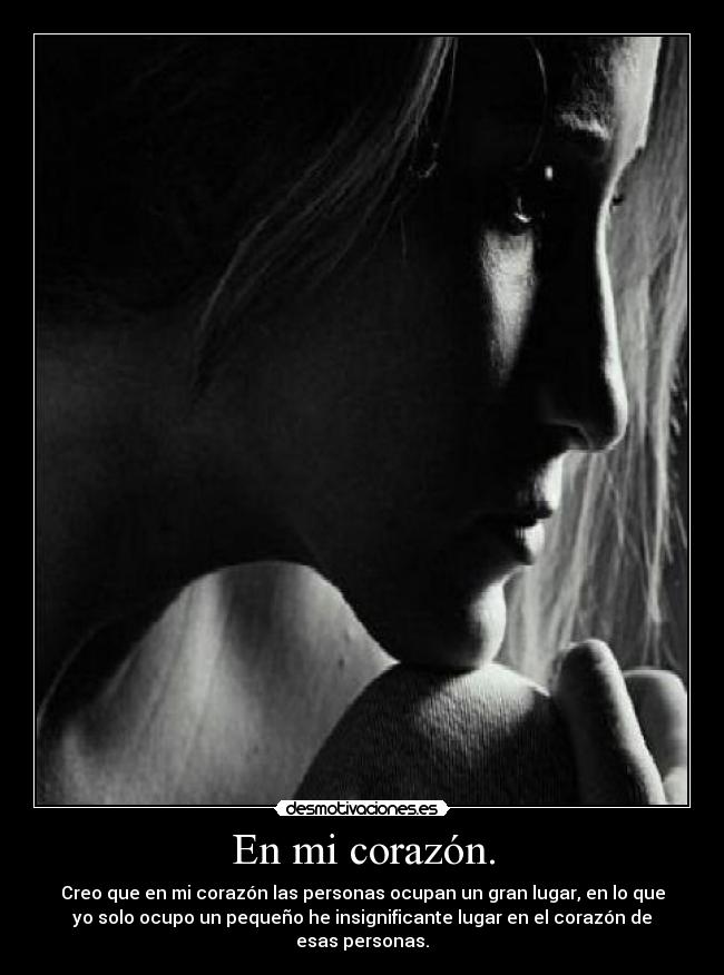 En mi corazón. -