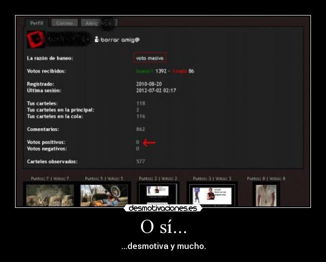 O sí... - ...desmotiva y mucho.