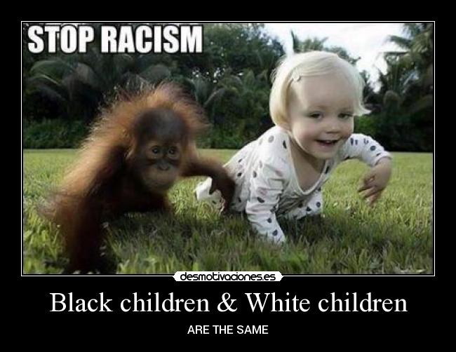 Black children & White children - 