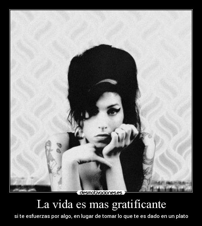 La vida es mas gratificante -