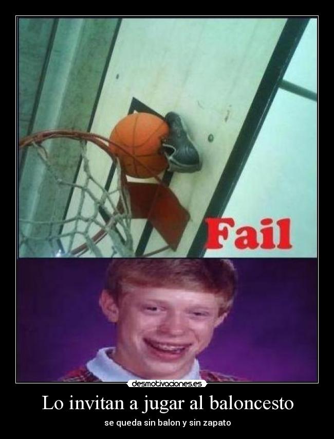 Lo invitan a jugar al baloncesto - se queda sin balon y sin zapato