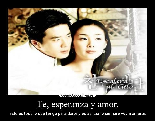 carteles esperanza amor escalera cielo dorama songju jungsu desmotivaciones