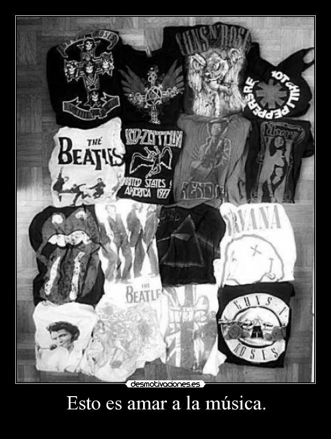 Esto es amar a la música. -