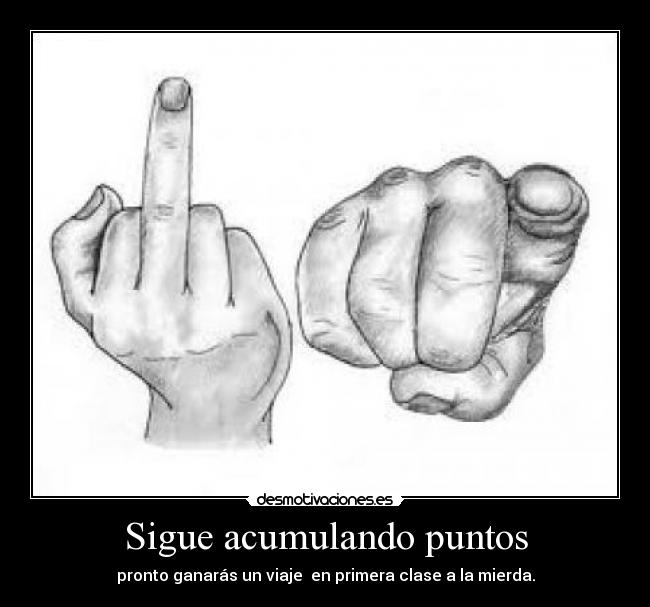 Sigue acumulando puntos -