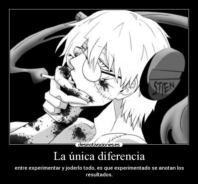 carteles harukaze raptorhunters 1291 soul eater franken stein lei esta frase otro dia desmotivaciones