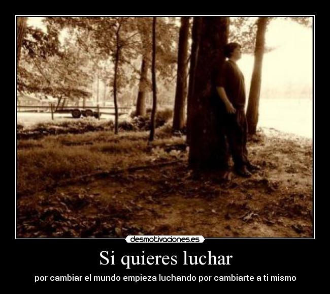 Si quieres luchar - 
