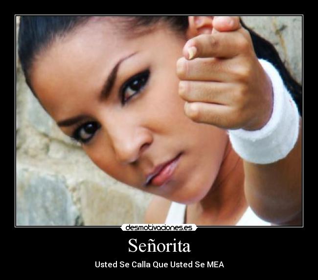Señorita - Usted Se Calla Que Usted Se MEA