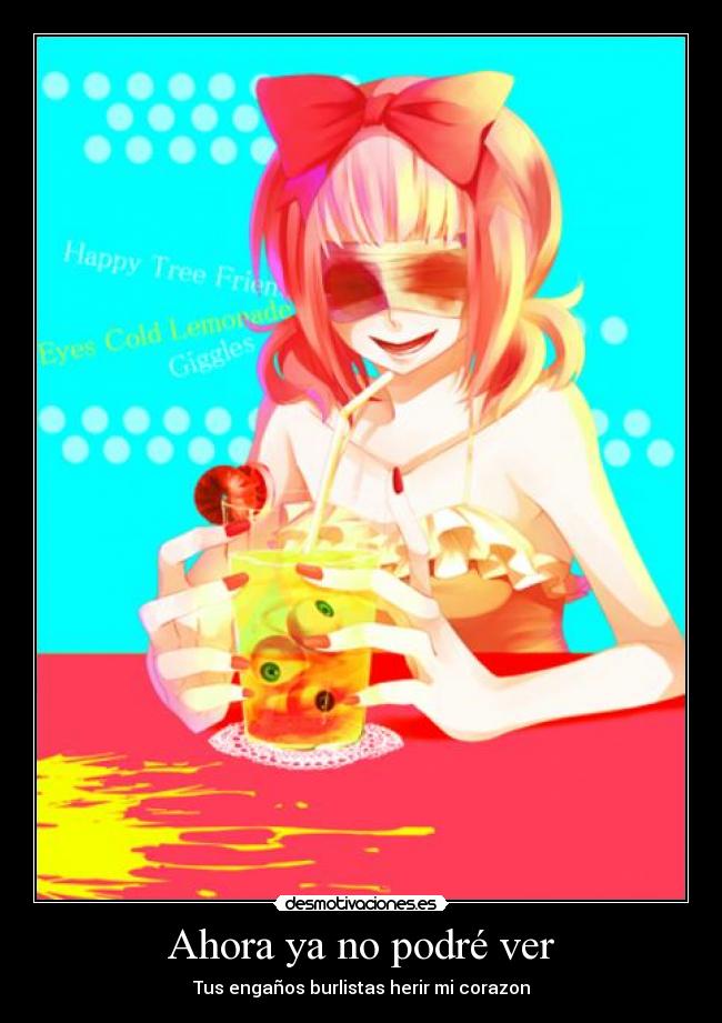 carteles giggles happy tree friends anime frases amor psicopata sangre mujer infidelidad enganos burla desmotivaciones