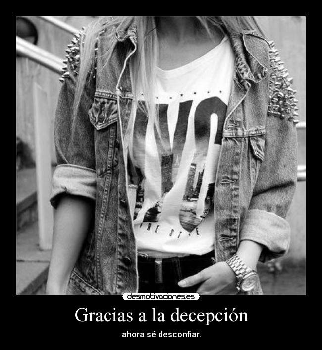 Gracias a la decepción - 