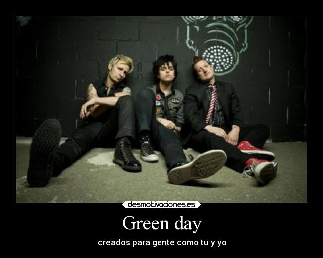 carteles green day amor love musica billie joe armstrong tre cool mike dirnt desmotivaciones