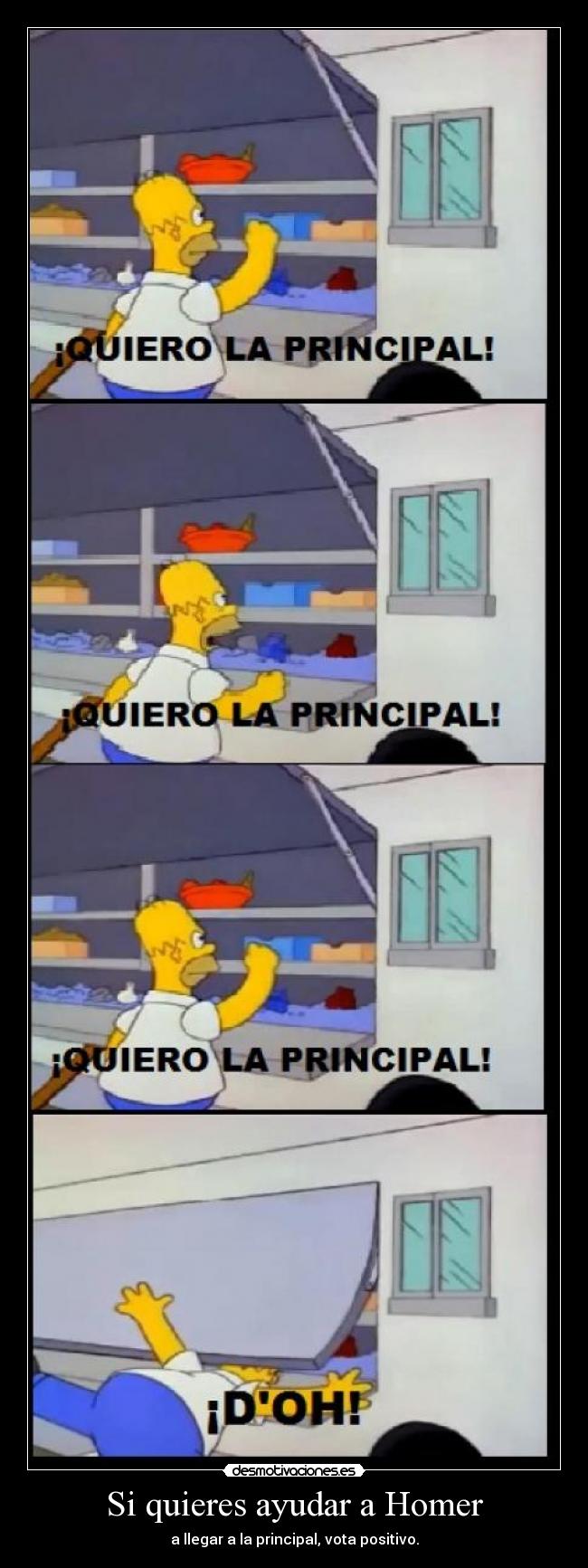 Si quieres ayudar a Homer -