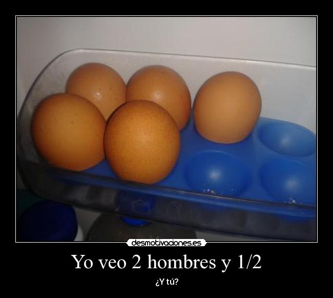 Yo veo 2 hombres y 1/2 - ¿Y tú?