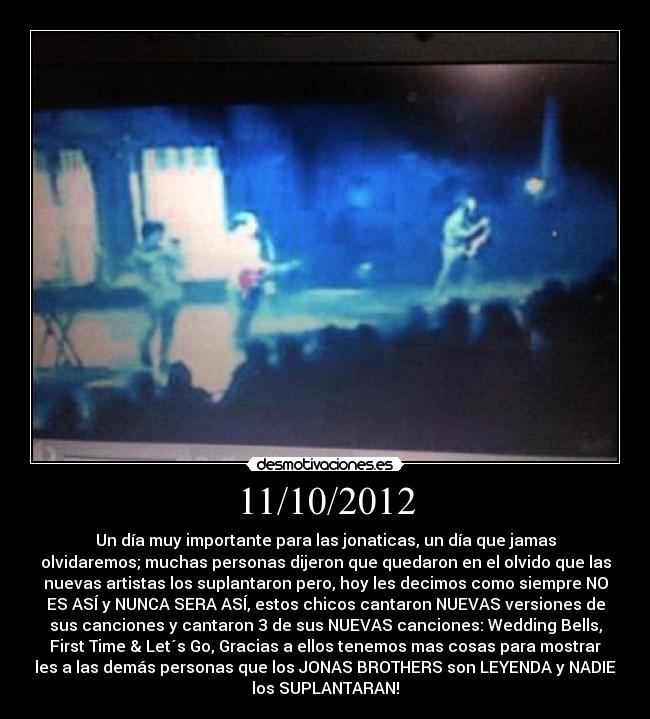 carteles octubre del 2012 jonas brothers radio city hall desmotivaciones