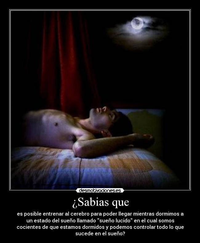 carteles sueno lucido estado orinico controlar los suenos sabias que desmotivaciones