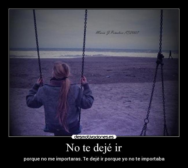 No te dejé ir - 
