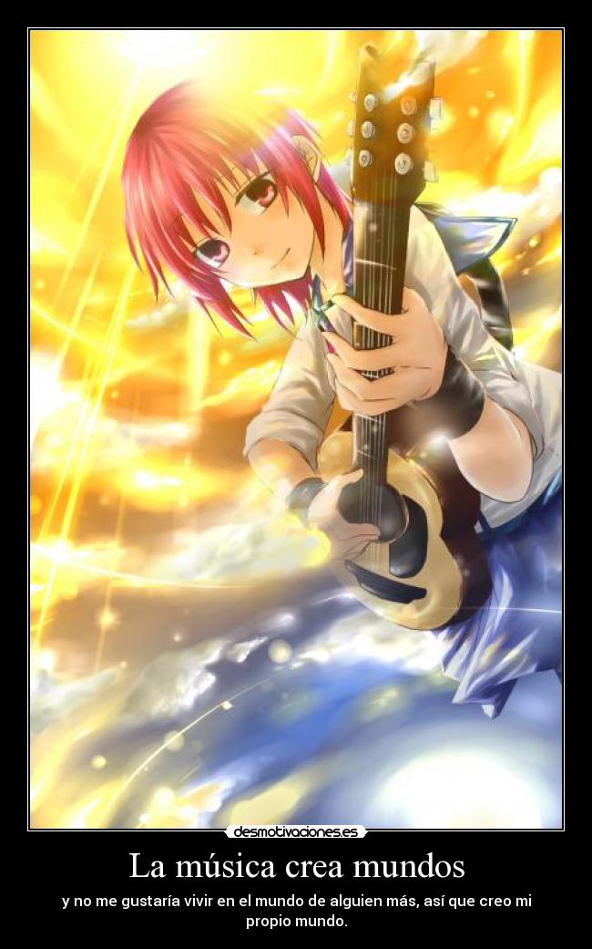 carteles musica harukaze raptorhunters 1291 angel beats iwasawa soy musico mundos for everyone desmotivaciones