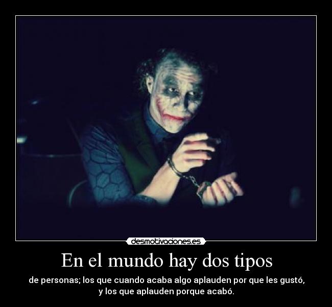 En el mundo hay dos tipos - 