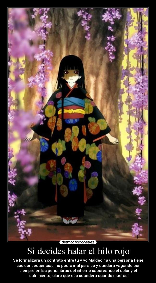 Si decides halar el hilo rojo -