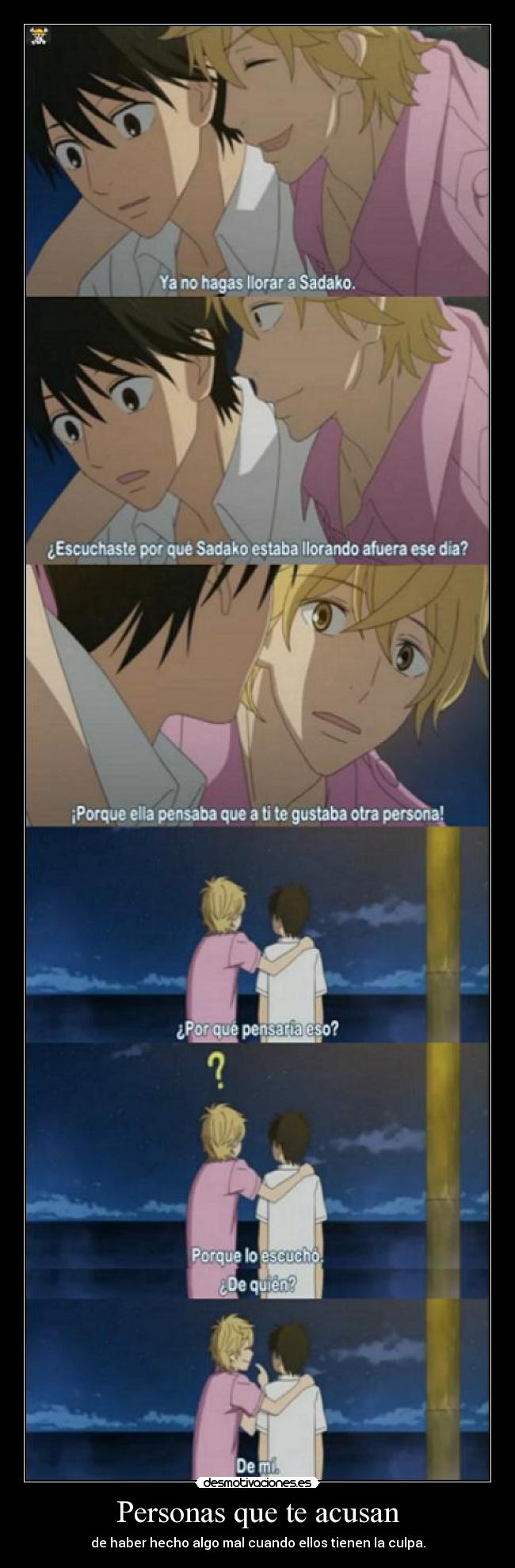 carteles anime kimi todoke kazehaya kent miura muwigaraklan tirare luna desmotivaciones